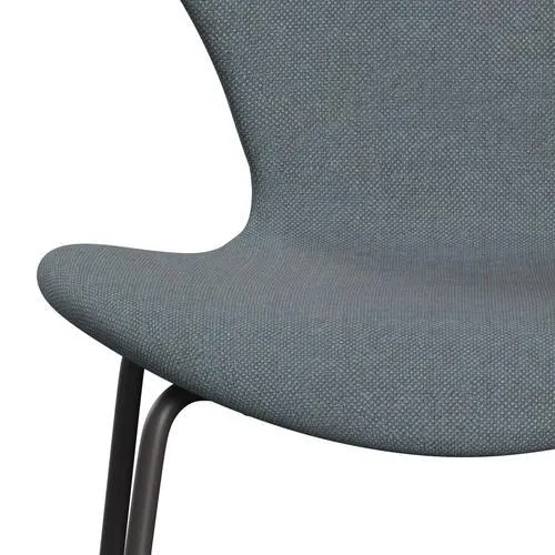 Fritz Hansen Series 7™ Chair Full Upholstery, Warm Graphite/Sunniva 2 Soft Blue
