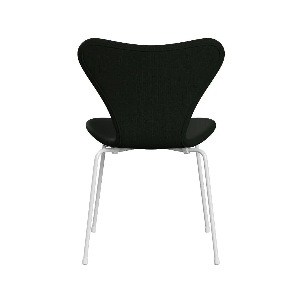 Fritz Hansen Series 7™ Chair Full Upholstery, White/Canvas Dark Green