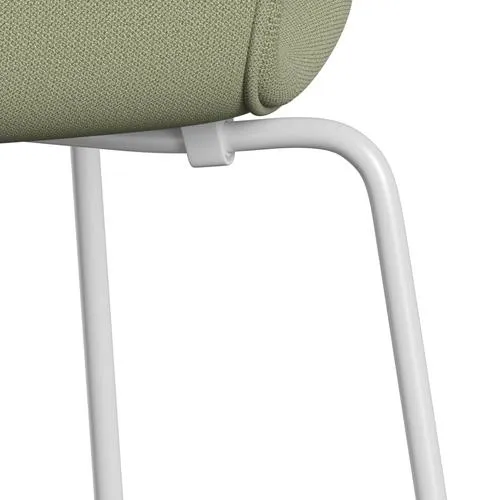 Fritz Hansen Series 7™ Chair Full Upholstery, White/Capture Soft Green