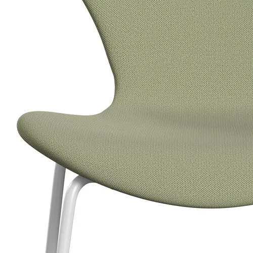 Fritz Hansen Series 7™ Chair Full Upholstery, White/Capture Soft Green