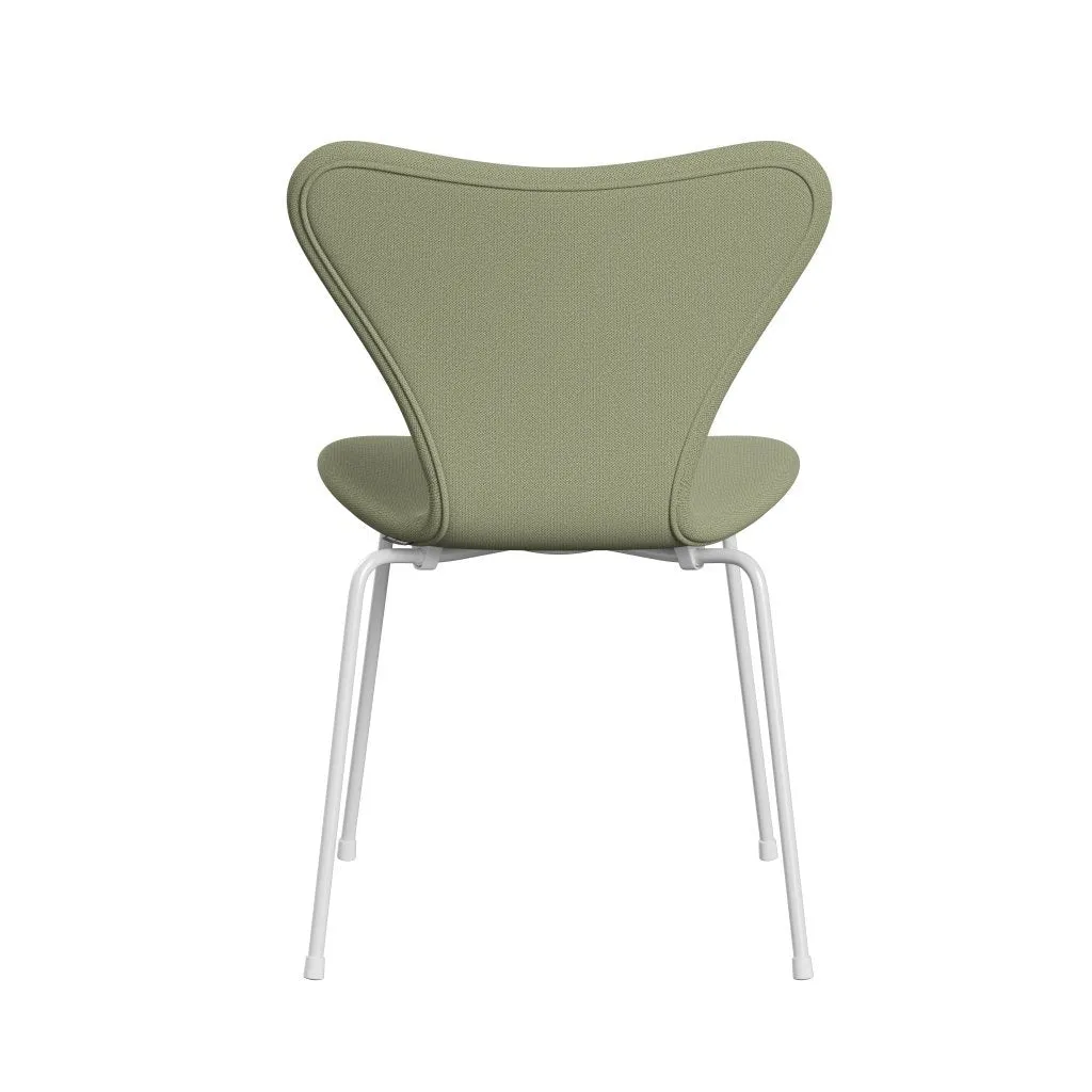 Fritz Hansen Series 7™ Chair Full Upholstery, White/Capture Soft Green