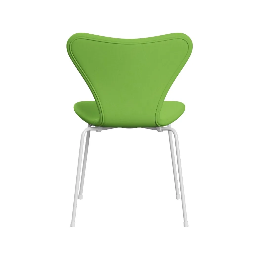 Fritz Hansen Series 7™ Chair Full Upholstery, White/Comfort Light Green (C68010)