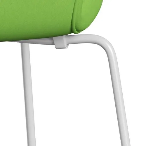 Fritz Hansen Series 7™ Chair Full Upholstery, White/Comfort Light Green (C68010)