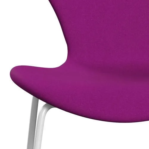 Fritz Hansen Series 7™ Chair Full Upholstery, White/Divina Violet (Div666)