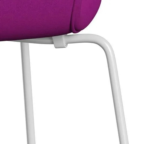 Fritz Hansen Series 7™ Chair Full Upholstery, White/Divina Violet (Div666)