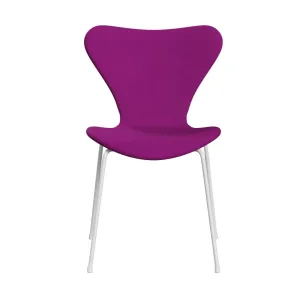 Fritz Hansen Series 7™ Chair Full Upholstery, White/Divina Violet (Div666)
