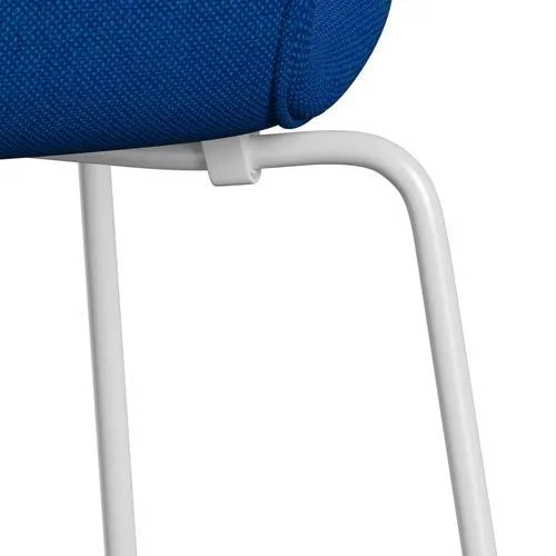 Fritz Hansen Series 7™ Chair Full Upholstery, White/Hallingdal Blue/Light Turquoise