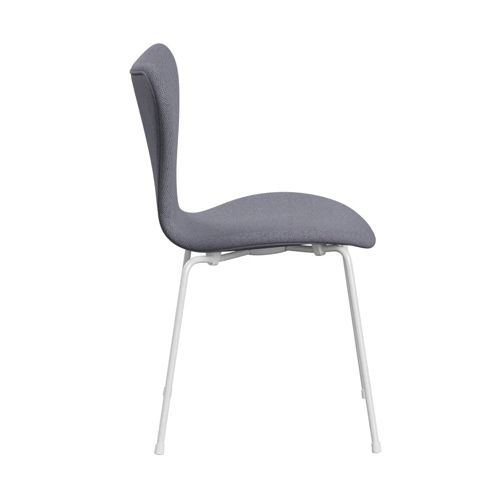 Fritz Hansen Series 7™ Chair Full Upholstery, White/Re Wool Lavender/Natural