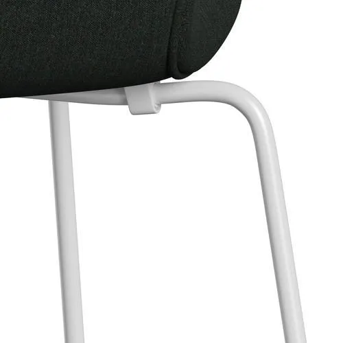 Fritz Hansen Series 7™ Chair Full Upholstery, White/Remix Black (Rem973)