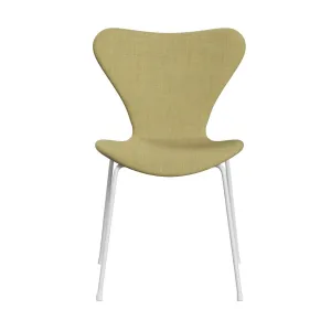 Fritz Hansen Series 7™ Chair Full Upholstery, White/Remix Corn Yellow