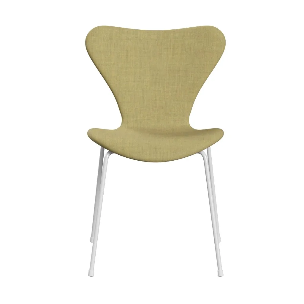 Fritz Hansen Series 7™ Chair Full Upholstery, White/Remix Corn Yellow