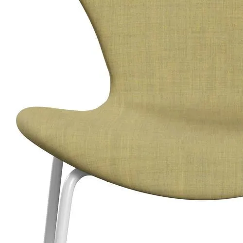Fritz Hansen Series 7™ Chair Full Upholstery, White/Remix Corn Yellow