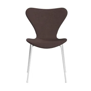 Fritz Hansen Series 7™ Chair Full Upholstery, White/Remix Hazelnut
