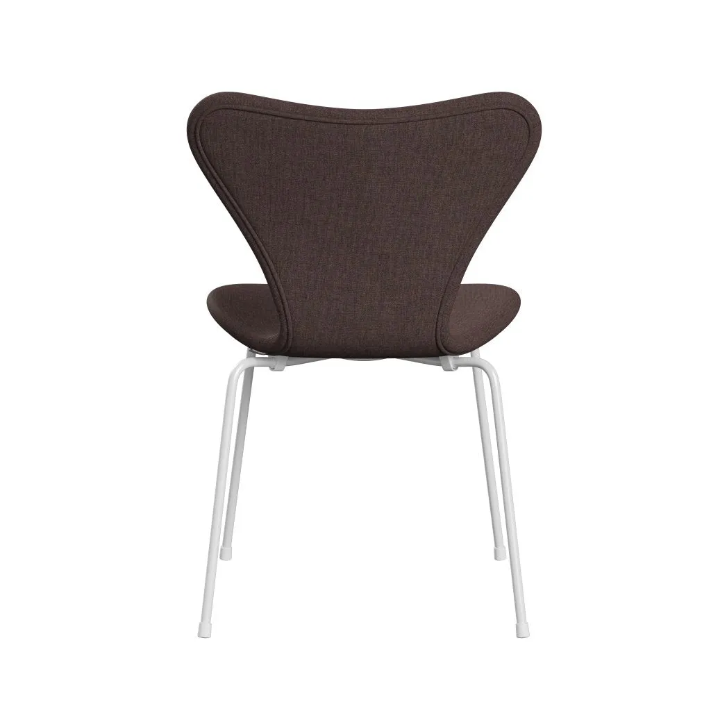 Fritz Hansen Series 7™ Chair Full Upholstery, White/Remix Hazelnut