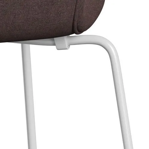 Fritz Hansen Series 7™ Chair Full Upholstery, White/Remix Hazelnut