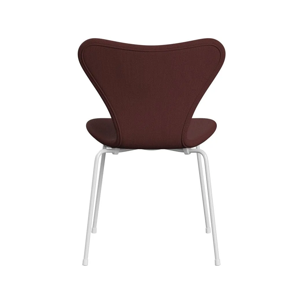 Fritz Hansen Series 7™ Chair Full Upholstery, White/Steelcut Dark Brown (Sti655)