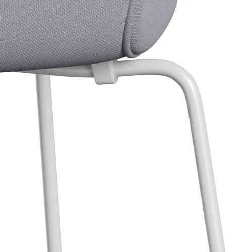 Fritz Hansen Series 7™ Chair Full Upholstery, White/Steelcut Siber Grey Light