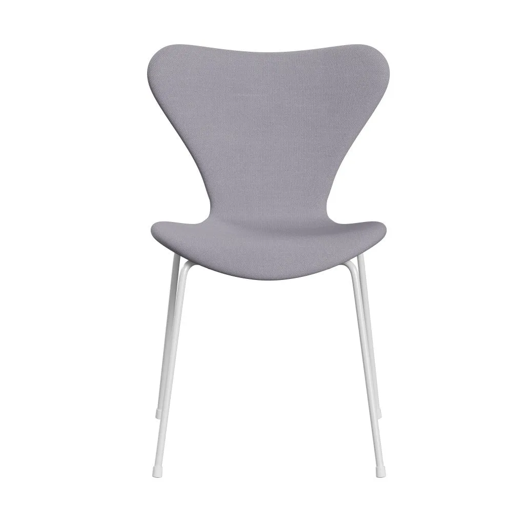 Fritz Hansen Series 7™ Chair Full Upholstery, White/Steelcut Siber Grey Light