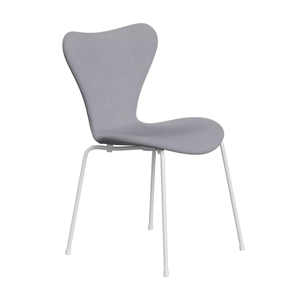 Fritz Hansen Series 7™ Chair Full Upholstery, White/Steelcut Siber Grey Light