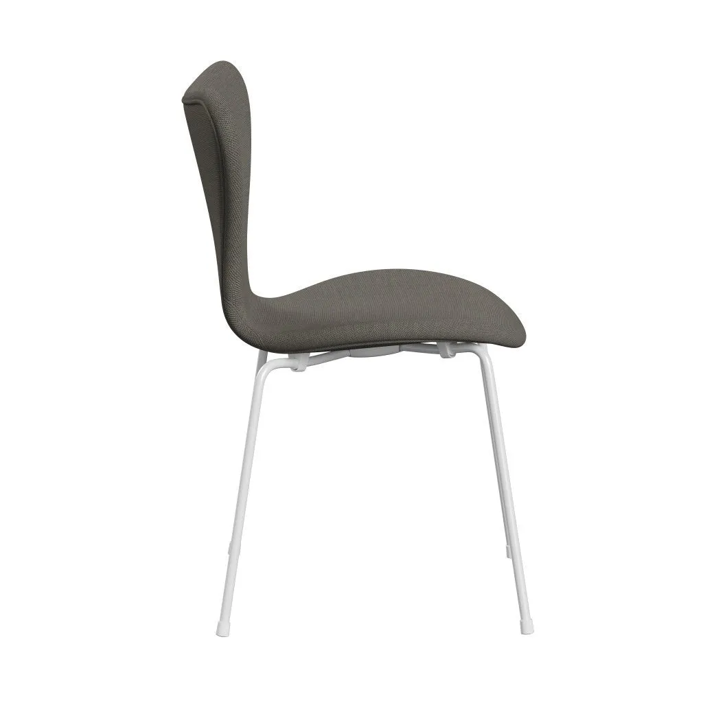 Fritz Hansen Series 7™ Chair Full Upholstery, White/Steelcut Trio Light Brown