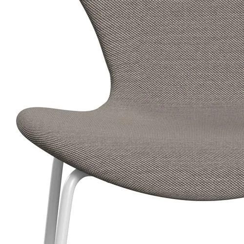 Fritz Hansen Series 7™ Chair Full Upholstery, White/Steelcut Trio Pink/White/Black