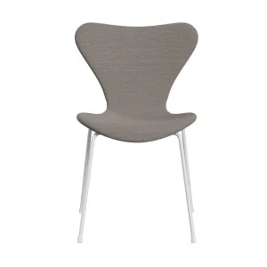 Fritz Hansen Series 7™ Chair Full Upholstery, White/Steelcut Trio Pink/White/Black
