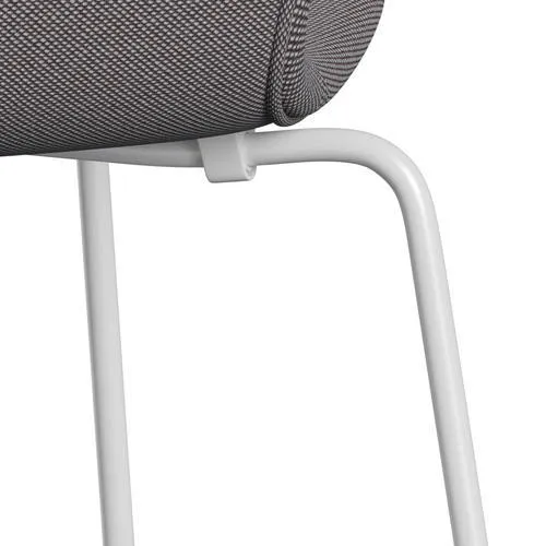 Fritz Hansen Series 7™ Chair Full Upholstery, White/Steelcut Trio Soft Blue/Brown/Black