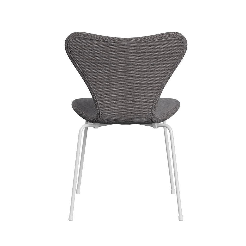 Fritz Hansen Series 7™ Chair Full Upholstery, White/Steelcut Trio Soft Blue/Brown/Black