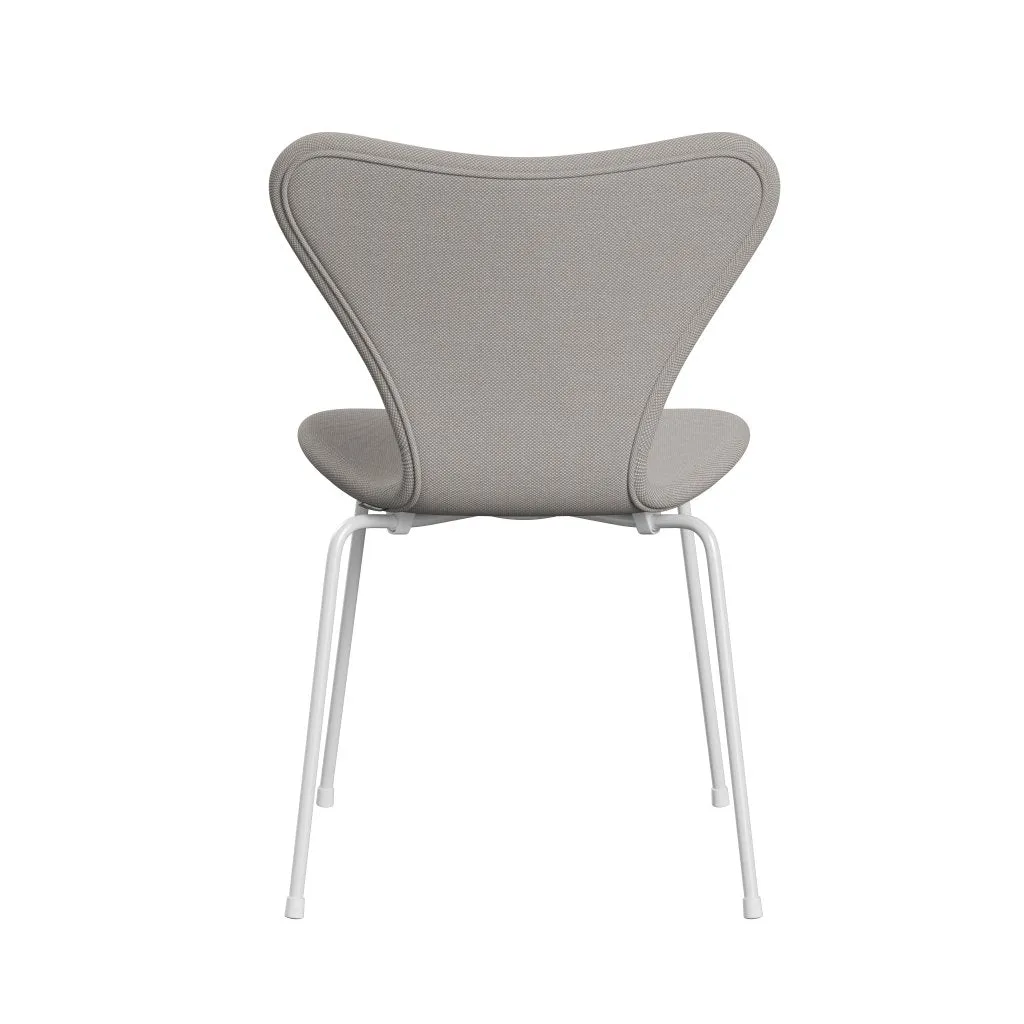 Fritz Hansen Series 7™ Chair Full Upholstery, White/Steelcut Trio White & Grey
