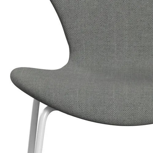 Fritz Hansen Series 7™ Chair Full Upholstery, White/Sunniva 2 Grey