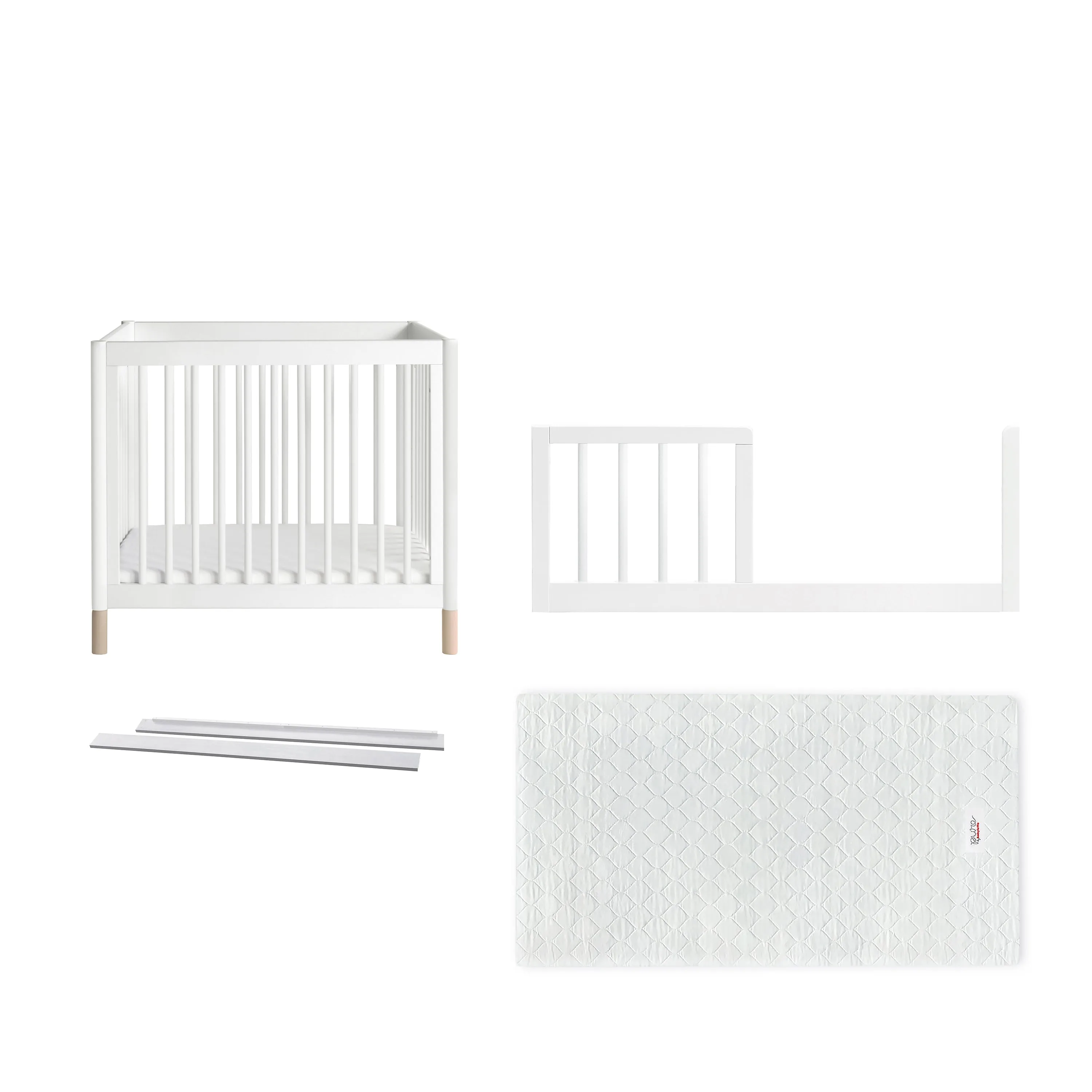Gelato 4-in-1 Convertible Mini Crib and Twin Bed