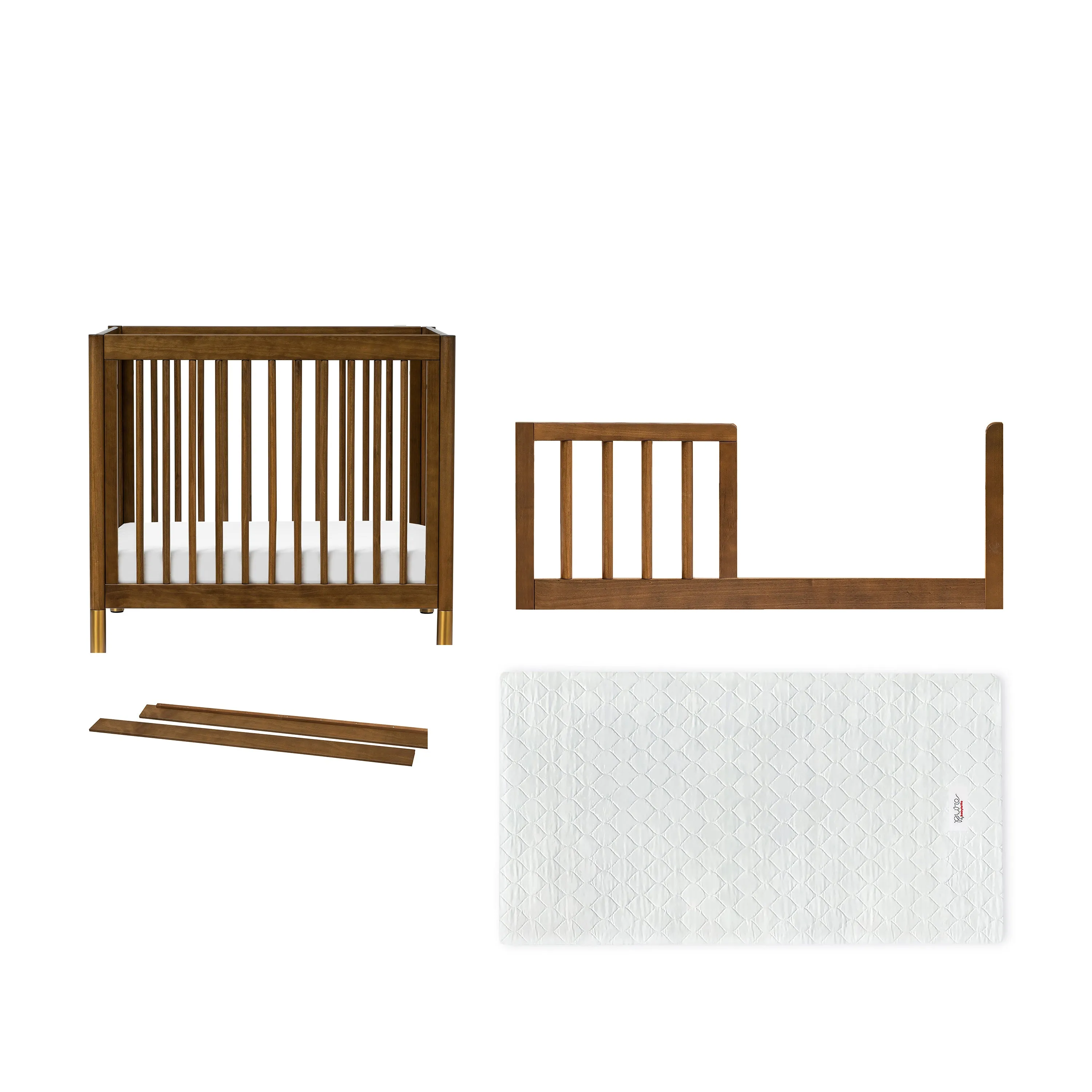 Gelato 4-in-1 Convertible Mini Crib and Twin Bed