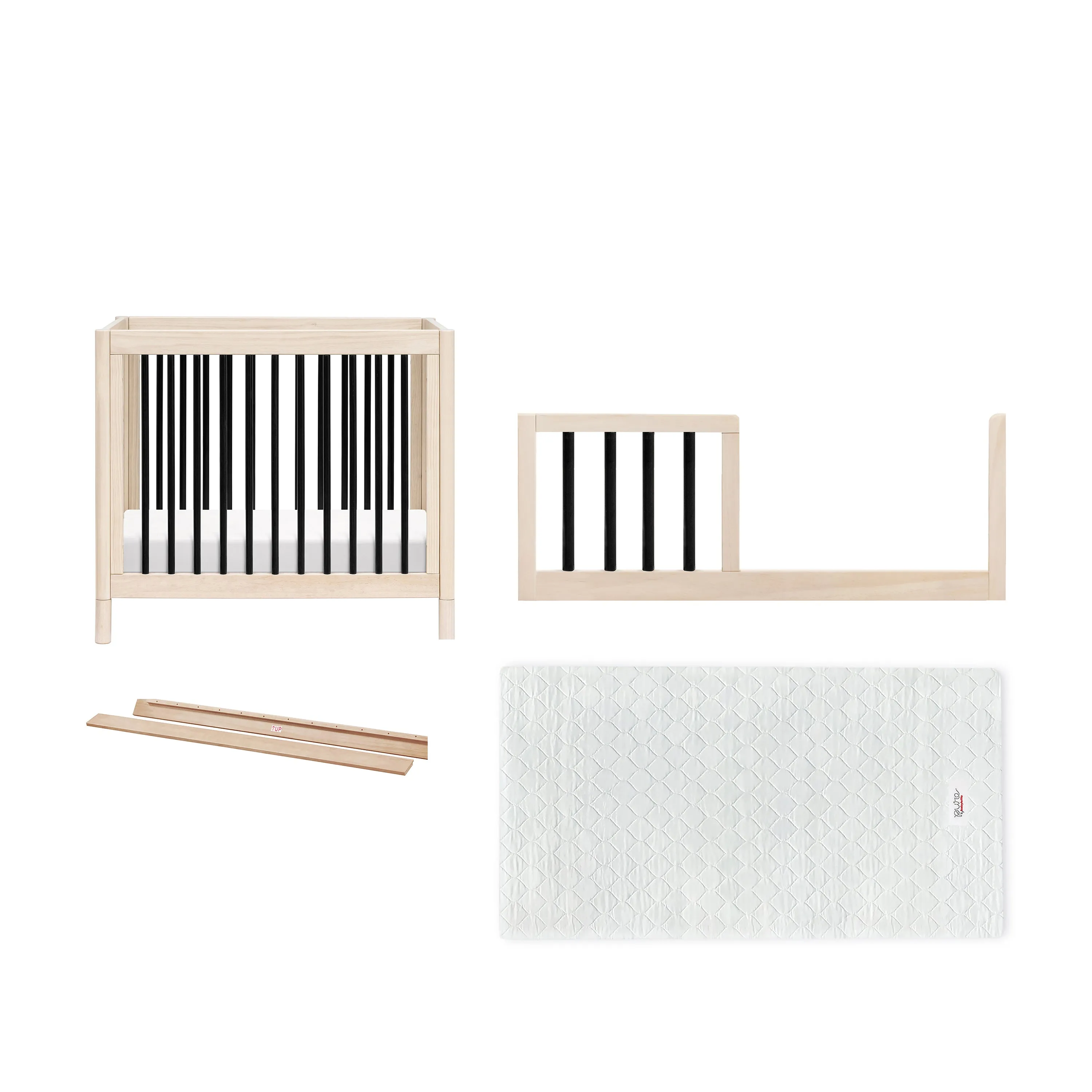 Gelato 4-in-1 Convertible Mini Crib and Twin Bed