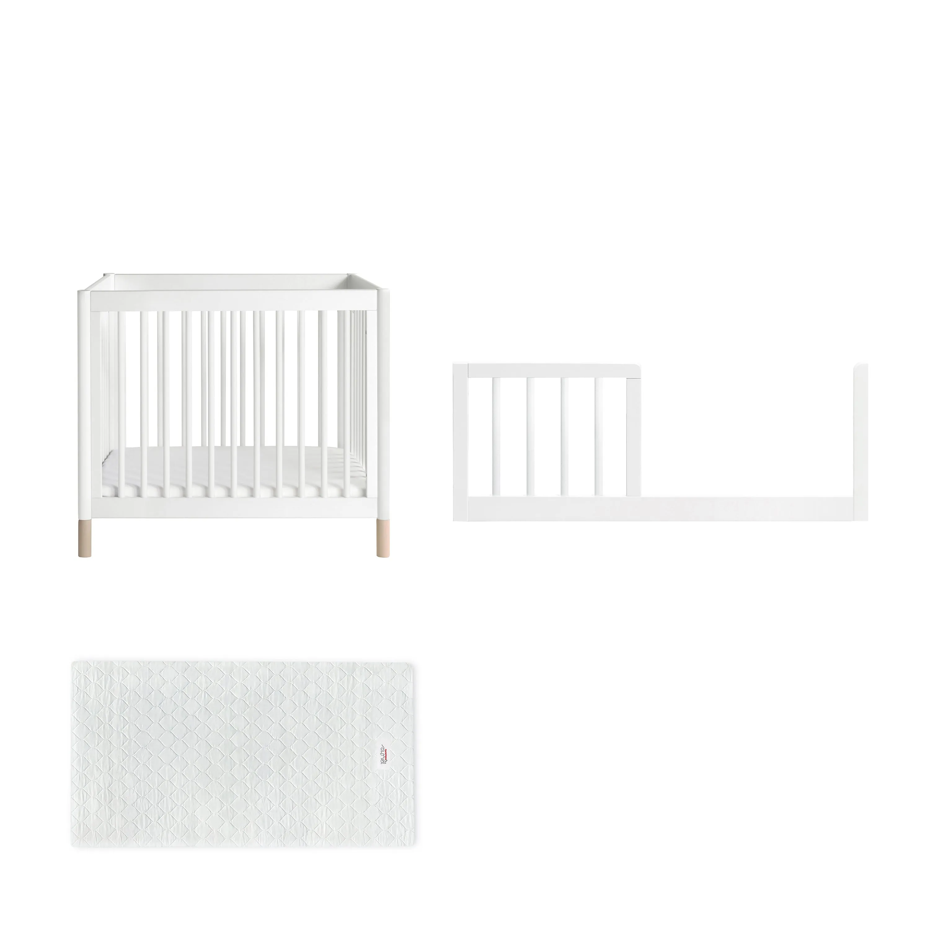 Gelato 4-in-1 Convertible Mini Crib and Twin Bed