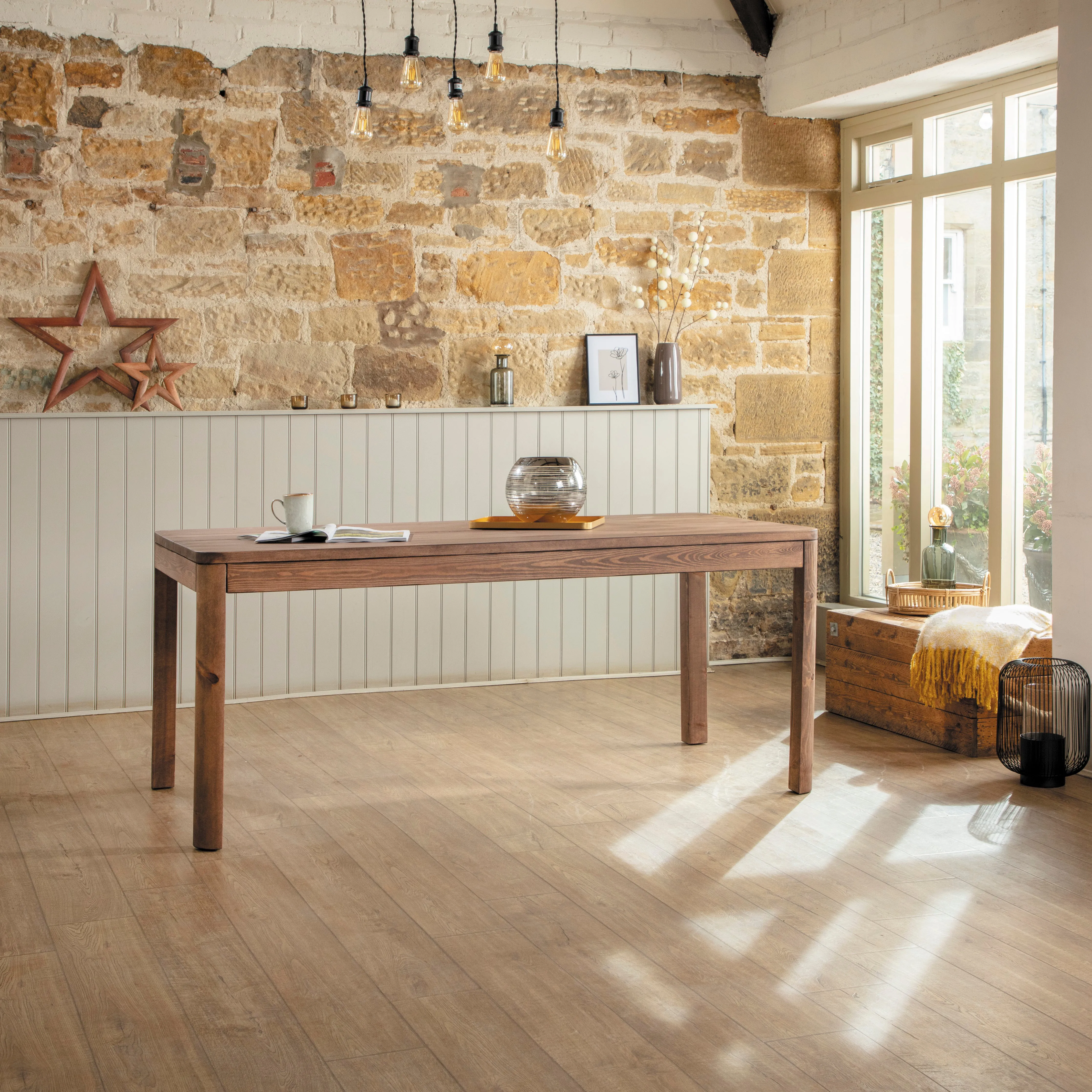 Gosforth Long Dining Table And Benches Funky Chunky