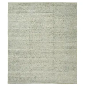 Grey Traditional Wool Rug - 12' x 14'