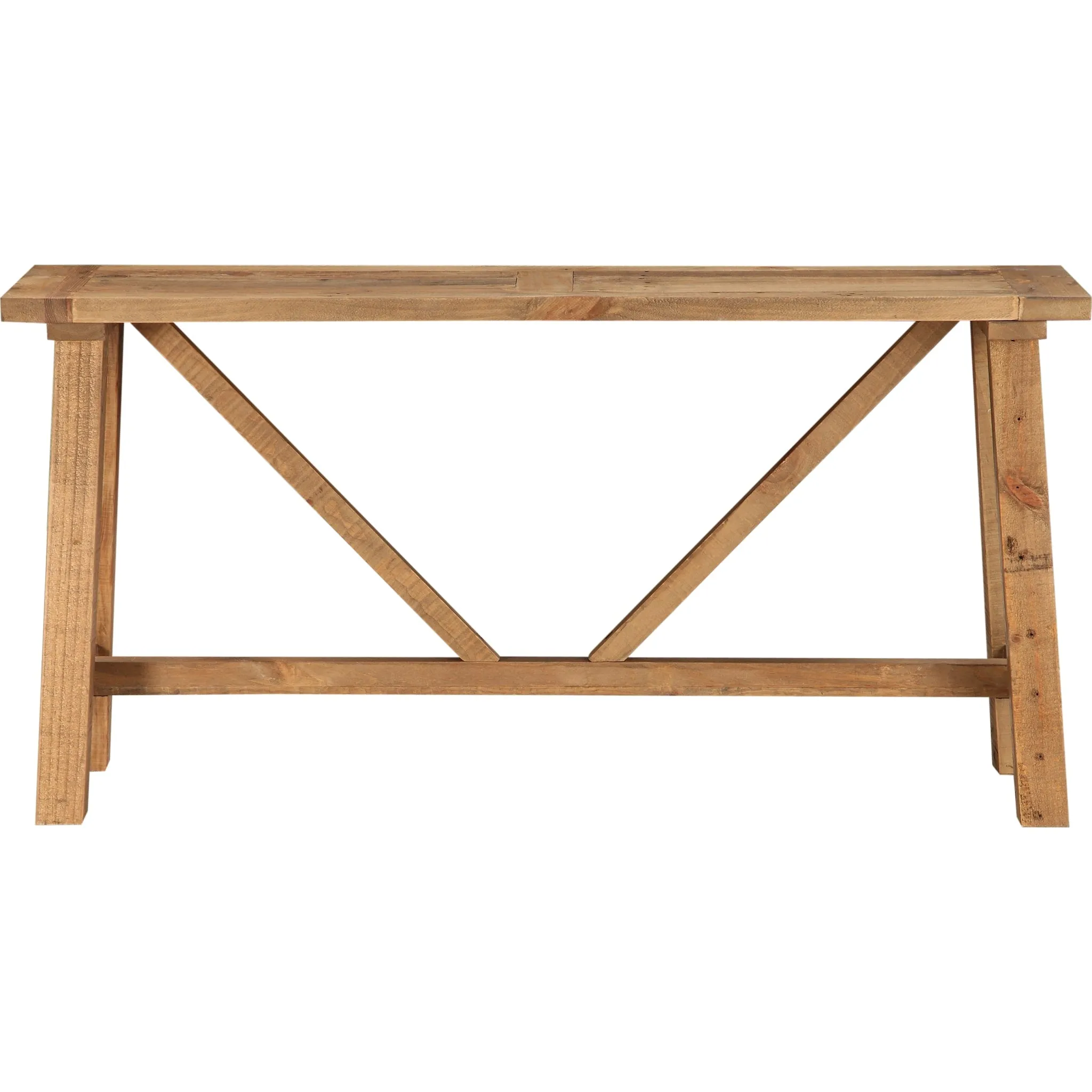 Harby Reclaimed Wood Console Table in Rustic Tawny Modus