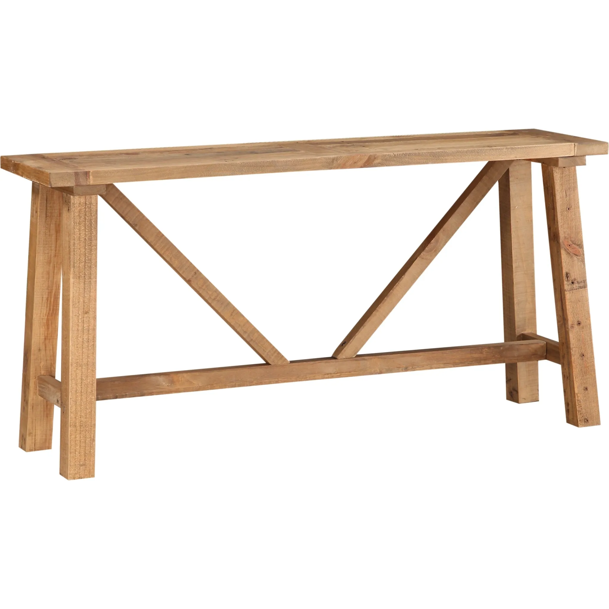 Harby Reclaimed Wood Console Table in Rustic Tawny Modus