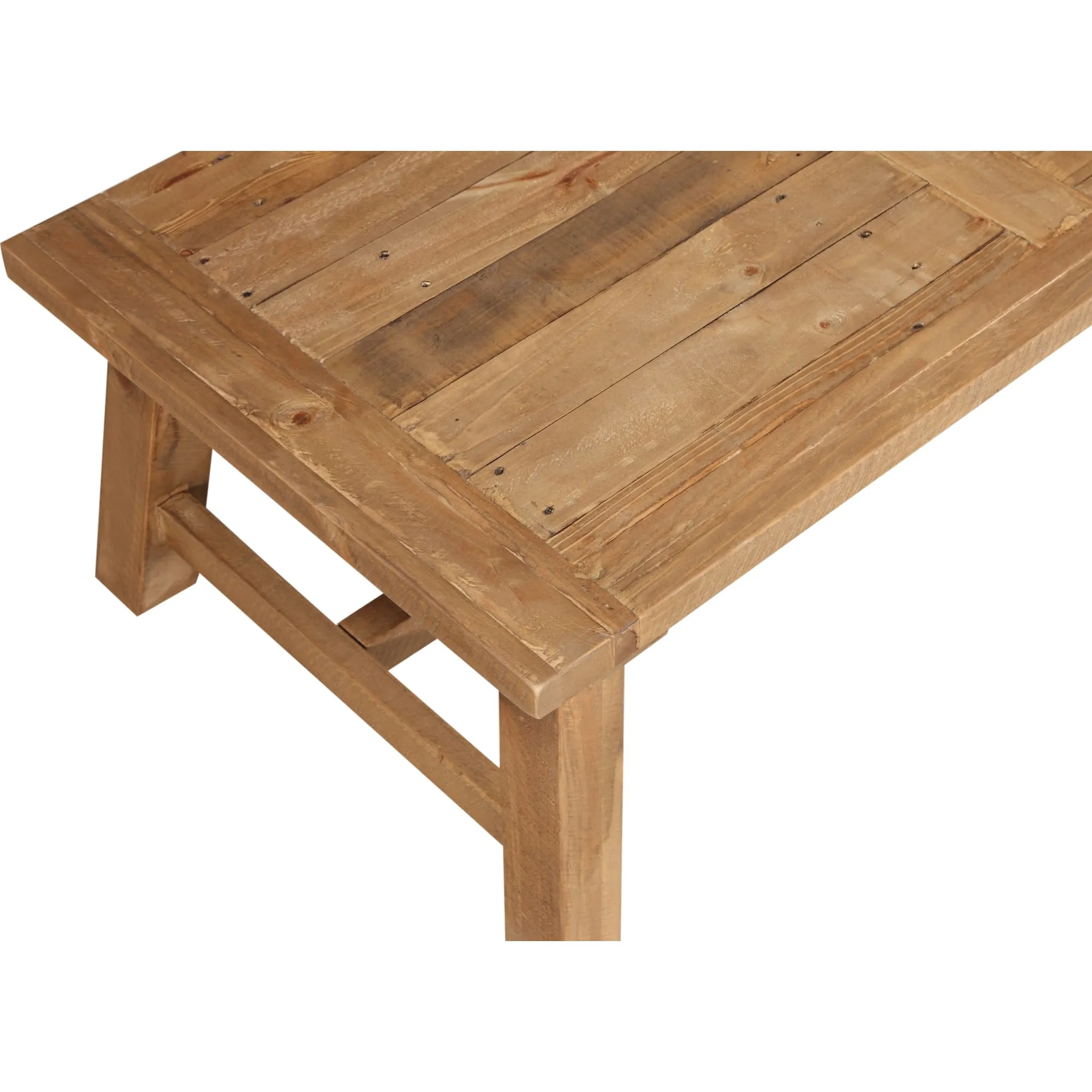 Harby Reclaimed Wood Rectangular Coffee Table in Rustic Tawny Modus