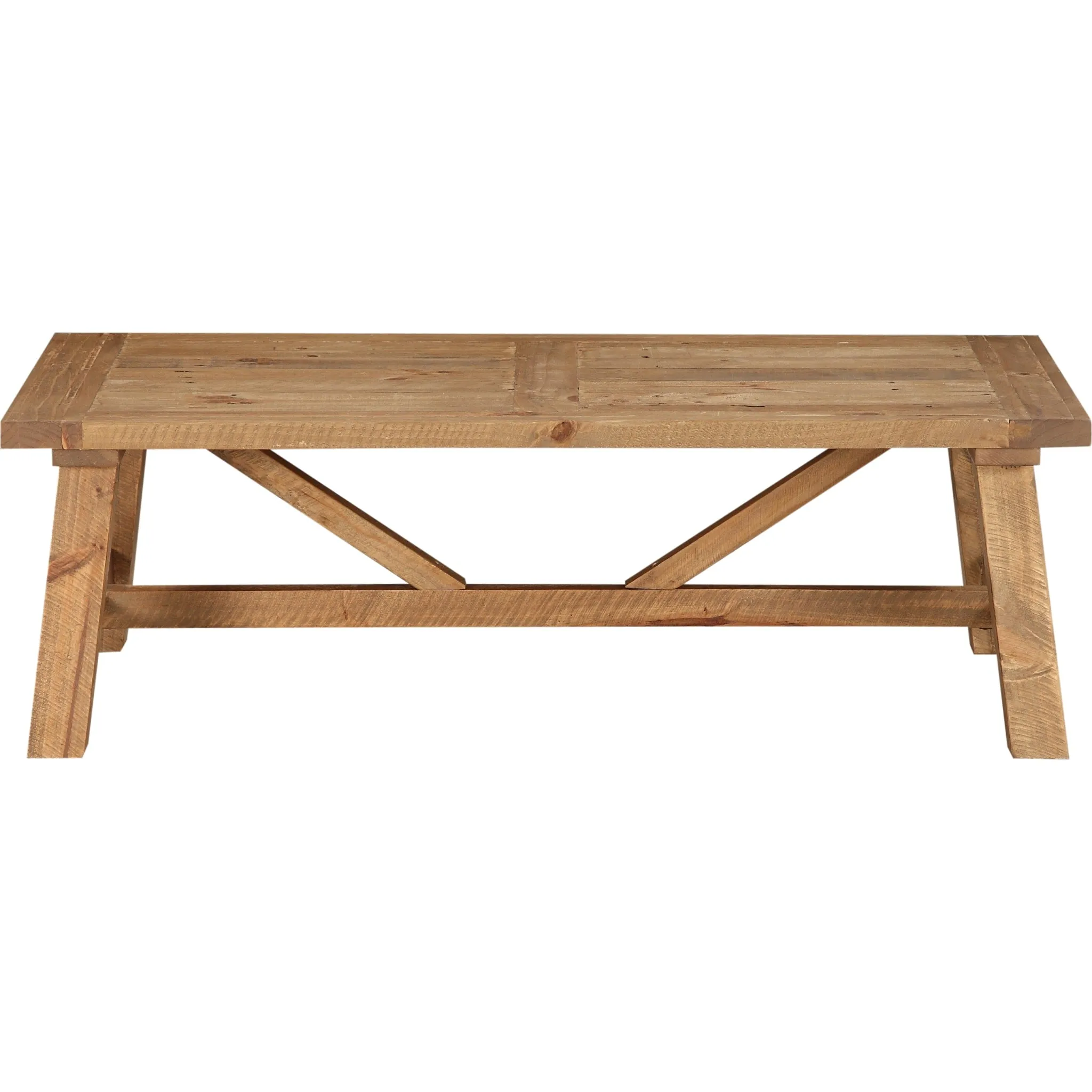 Harby Reclaimed Wood Rectangular Coffee Table in Rustic Tawny Modus