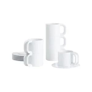 Hellerware Max 2 Cups & Saucers (Set of 12)