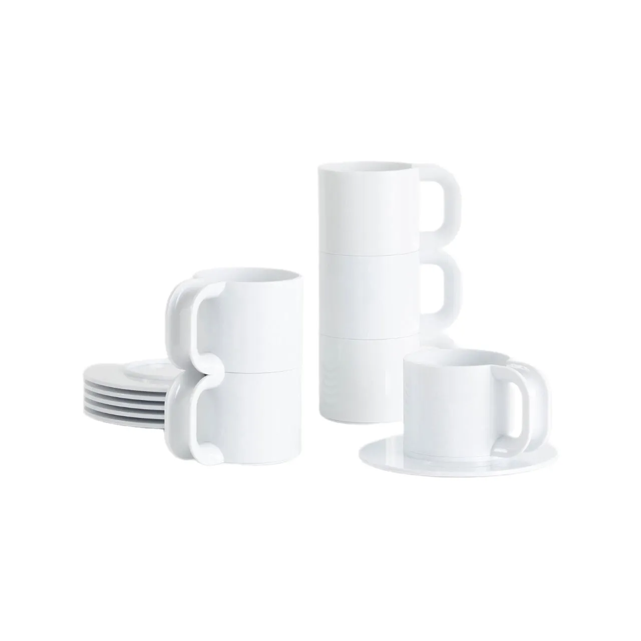 Hellerware Max 2 Cups & Saucers (Set of 12)