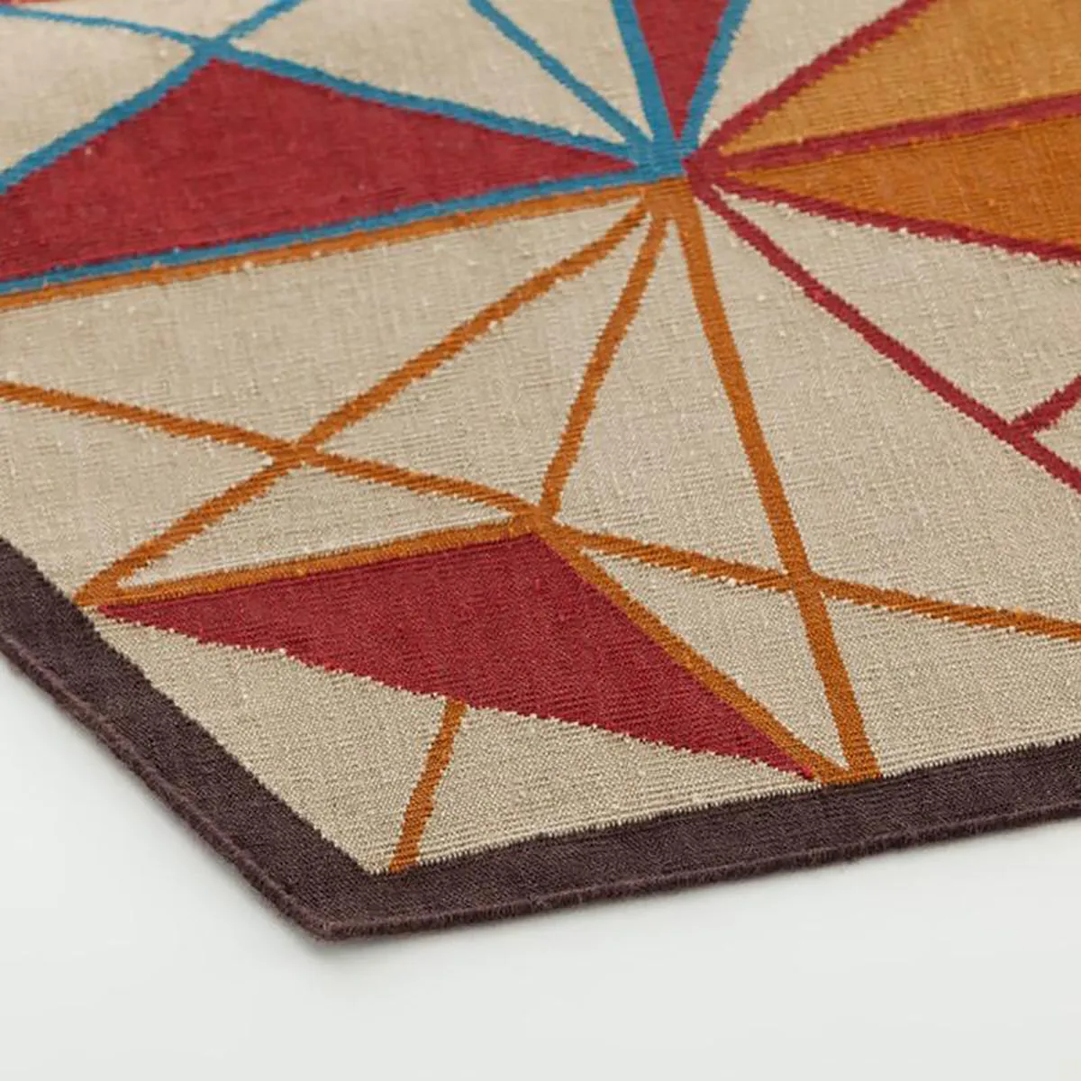 Hexa Orange Rug