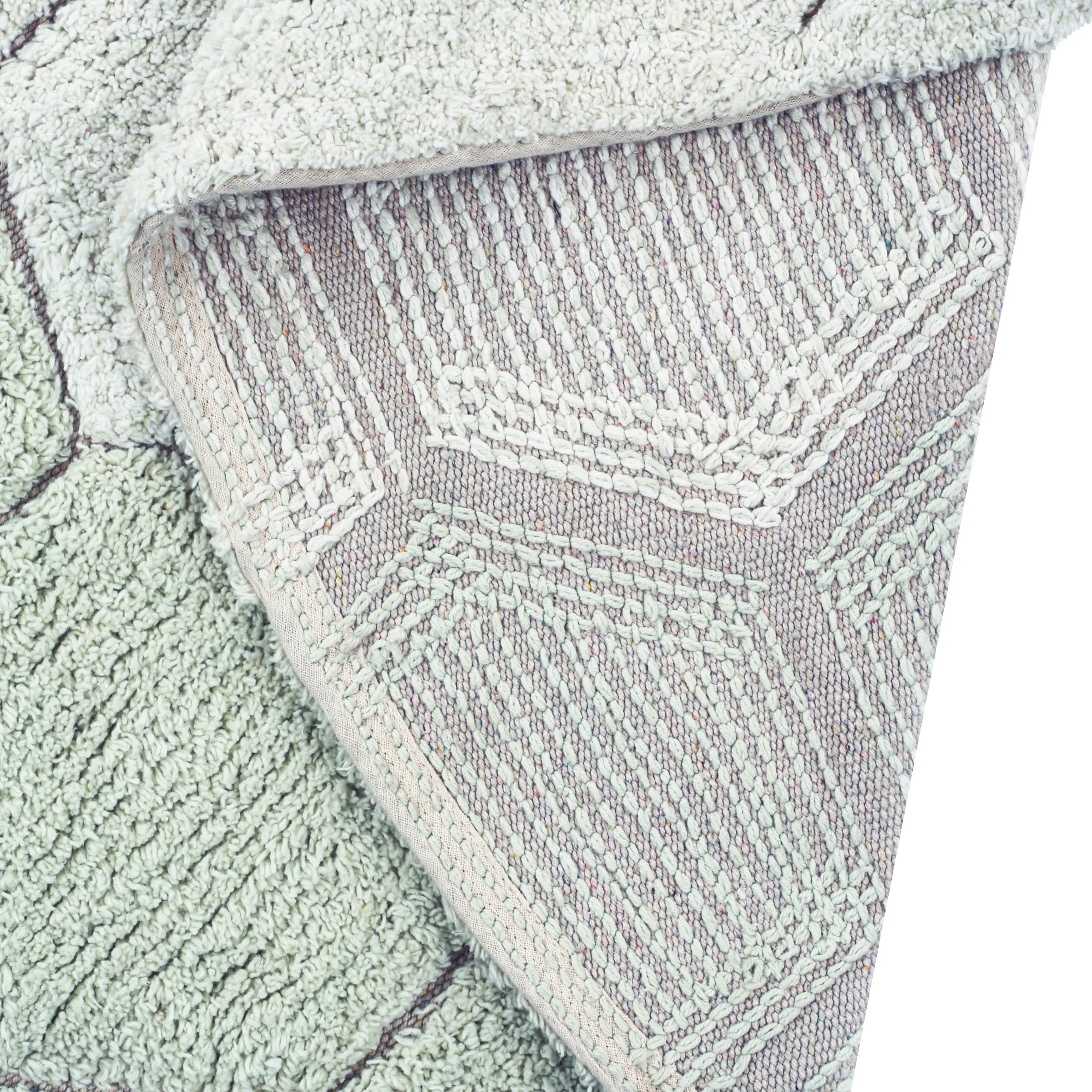 Honeycomb Round Washable Rug