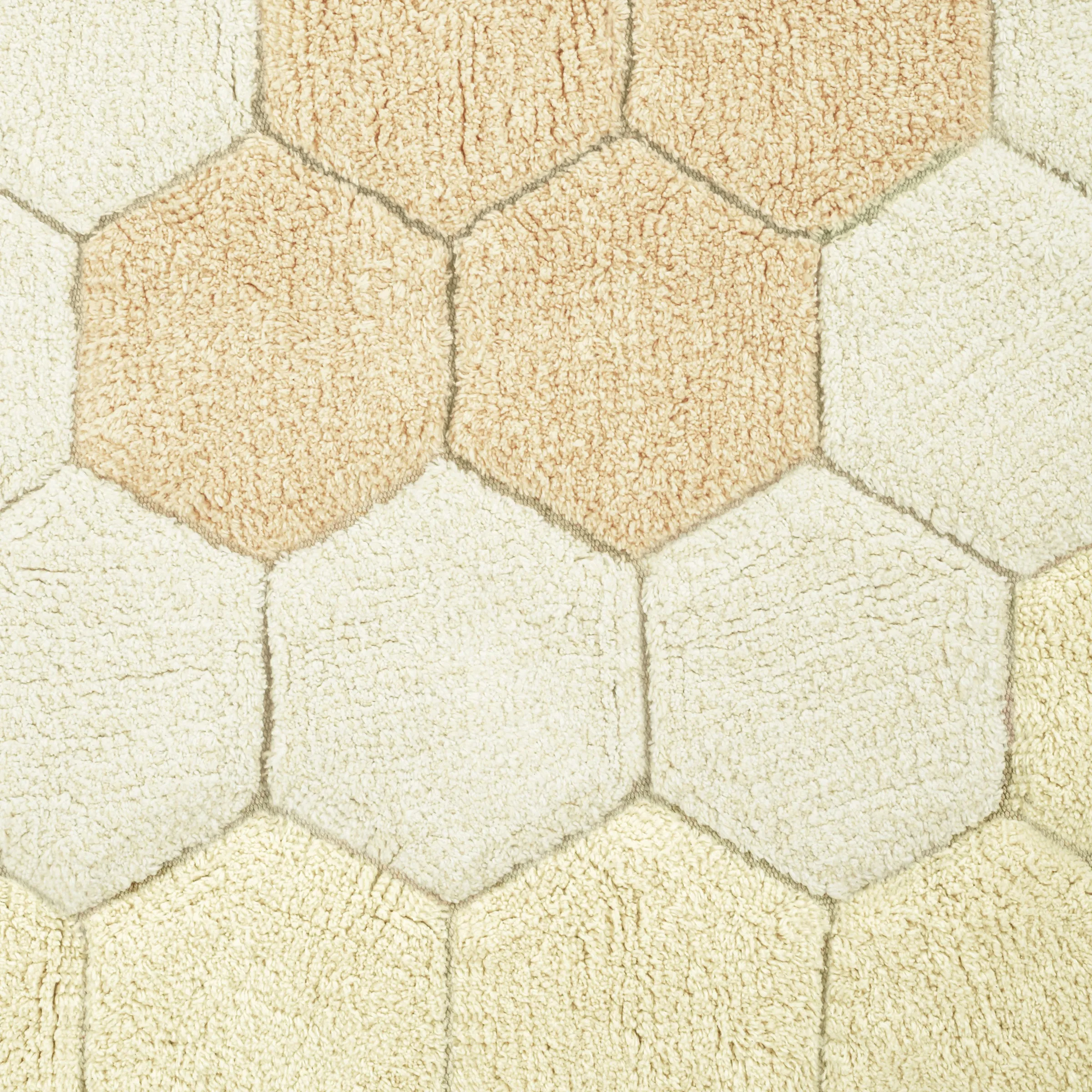Honeycomb Round Washable Rug