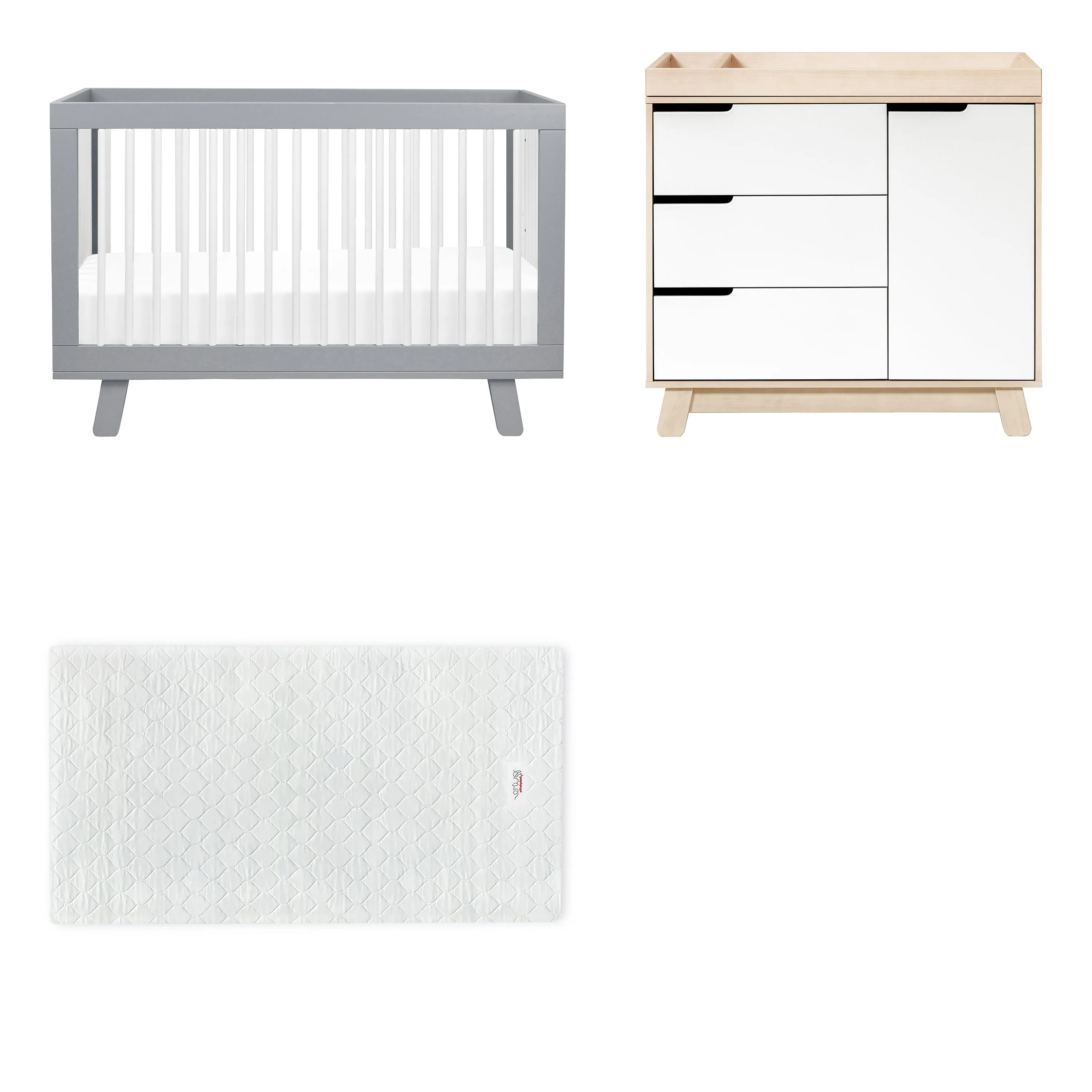 Hudson 3-in-1 Convertible Crib with Conversion Kit