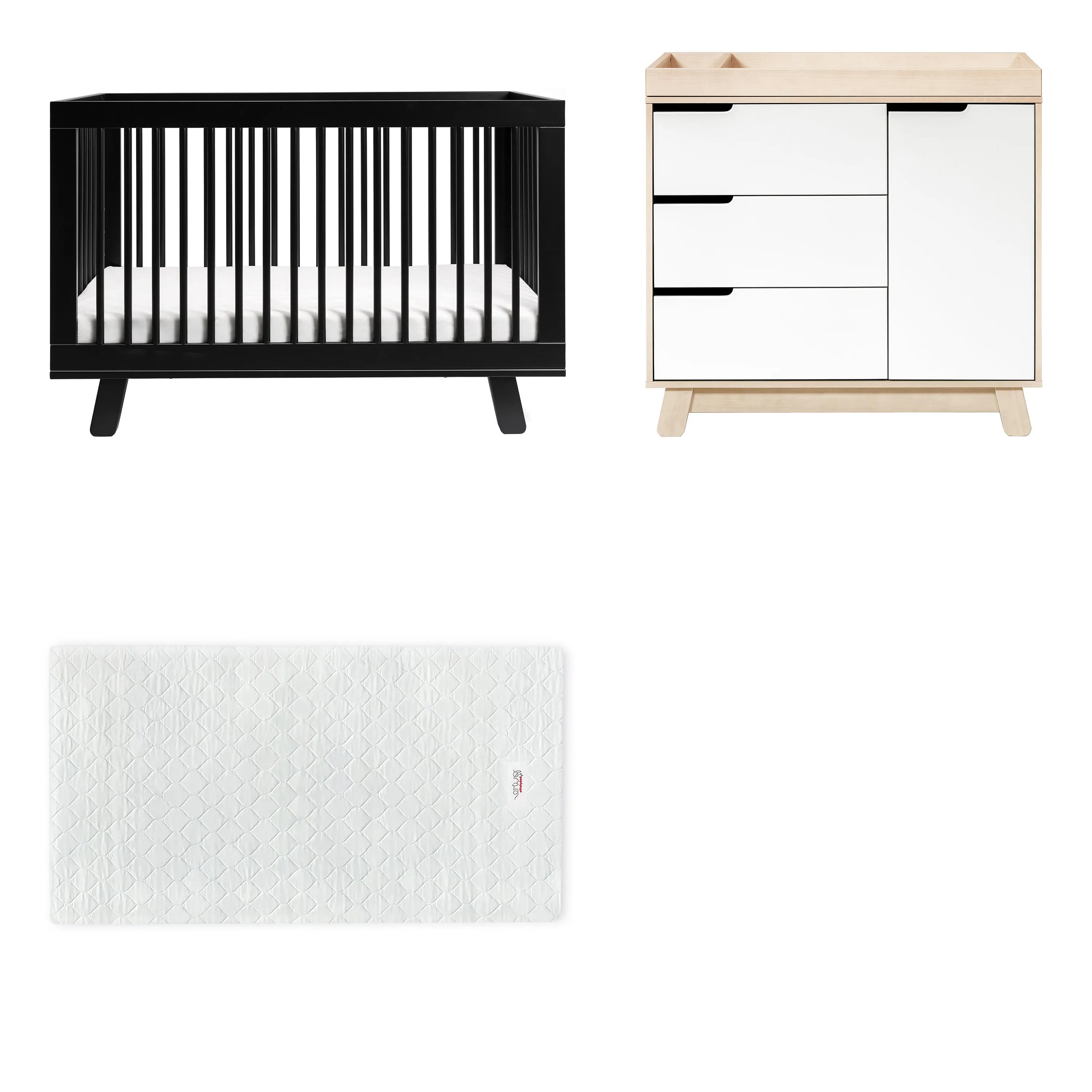 Hudson 3-in-1 Convertible Crib with Conversion Kit