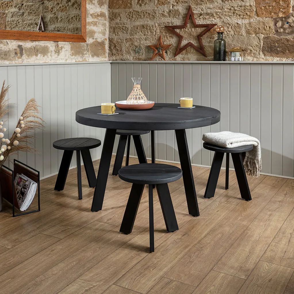 Hunter Round Dining Stool Funky Chunky