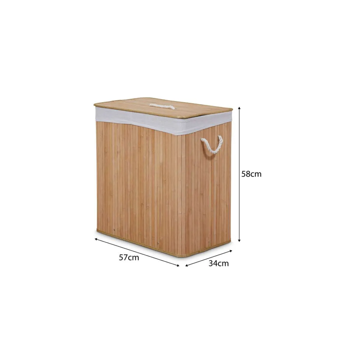 Kata Double Laundry Hamper Mocka