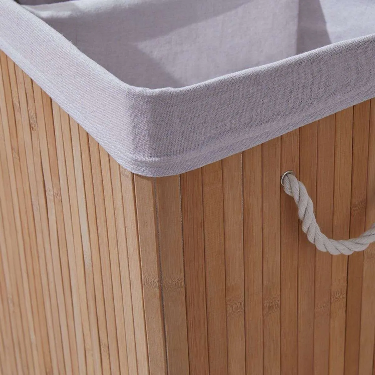 Kata Double Laundry Hamper Mocka